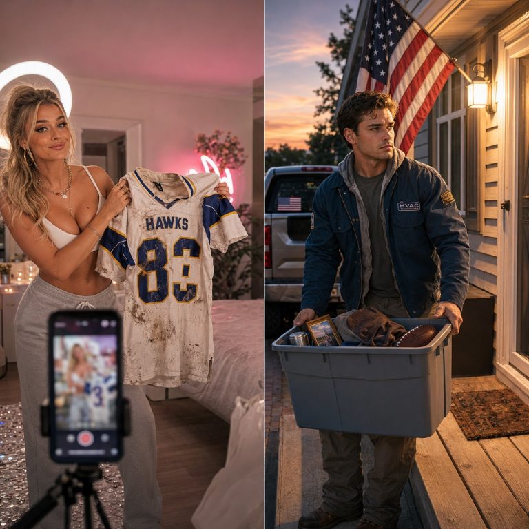 My Girlfriend Mocked My “High School Peak” Football Jersey on TikTok — I Left One Comment, Packed Her Things, and Her Secret Content Calendar Changed Everything