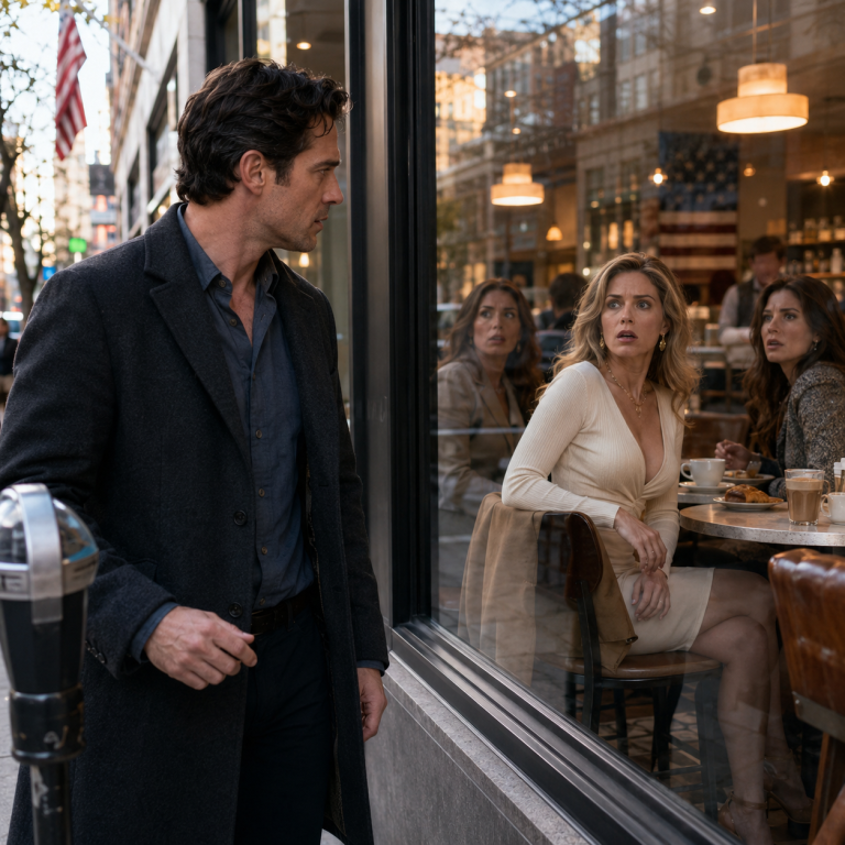 She Was Laughing in the Café Until She Saw Me — Then Everything Stopped