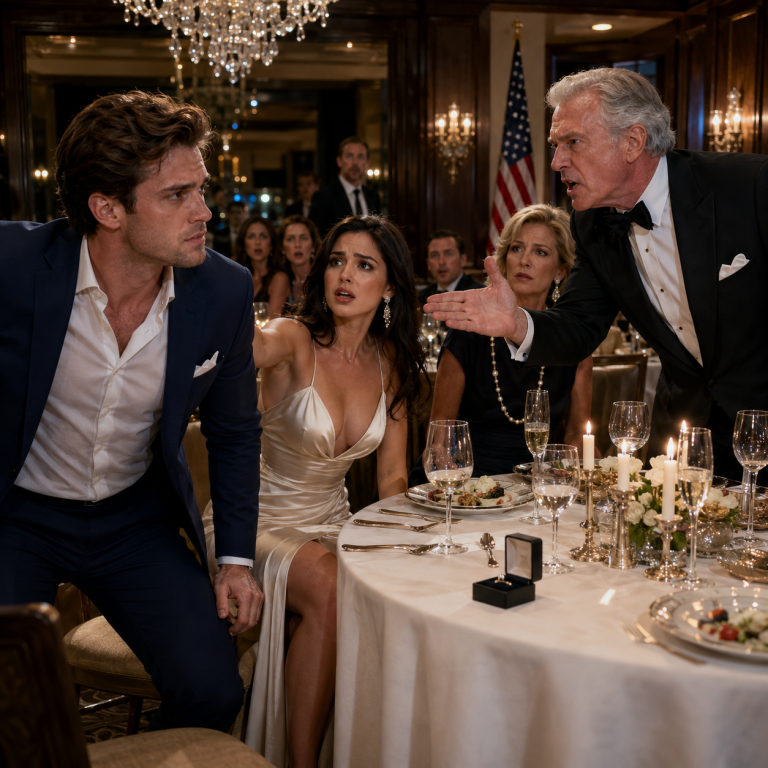 She Laughed While Her Dad Called Me a Gold Digger at Our Engagement Dinner — So I Put Ring on Table