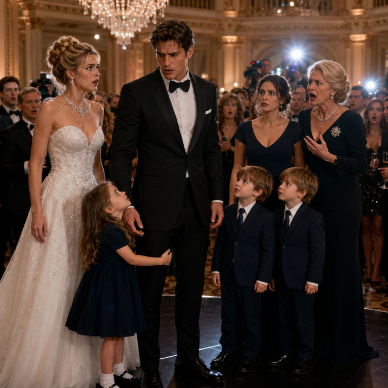 The Billionaire’s Former Maid Walked Into His Engagement Party With Three Children