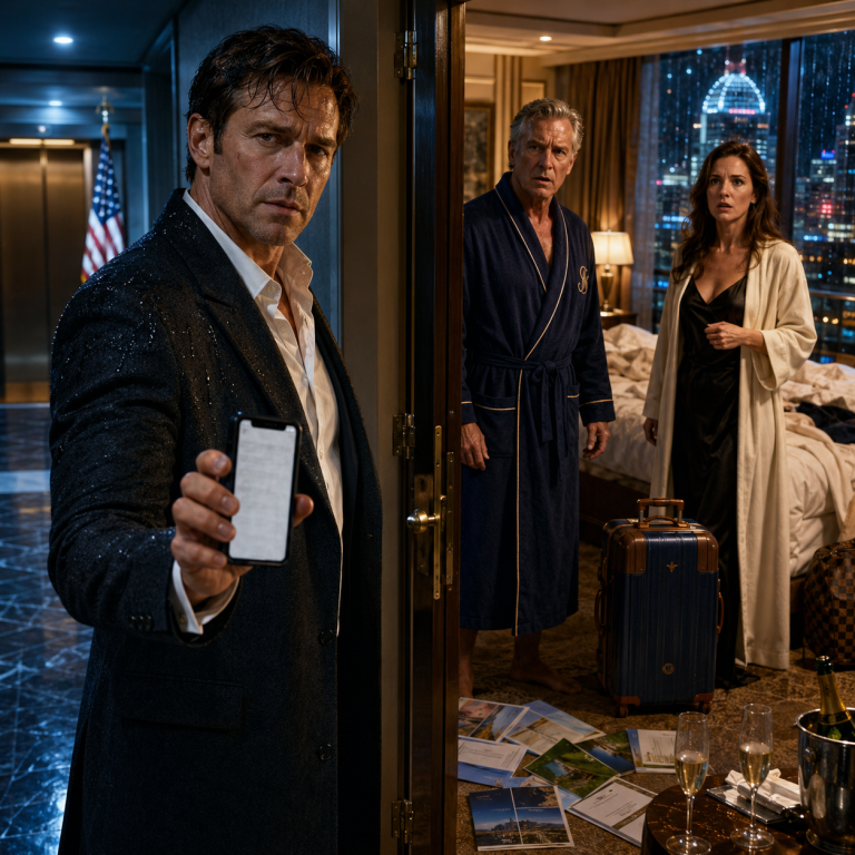 My Wife Said She Was at a Women’s Wellness Retreat—Then I Opened the Hotel Door and Saw Her Boss Wearing My Robe