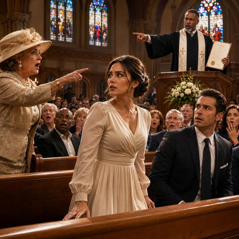 My Mother-in-Law Called Me a Gold Digger in Front of the Whole Congregation—Then the Pastor Asked Me to Stand and Told Everyone Who Really Owned the Church’s Land
