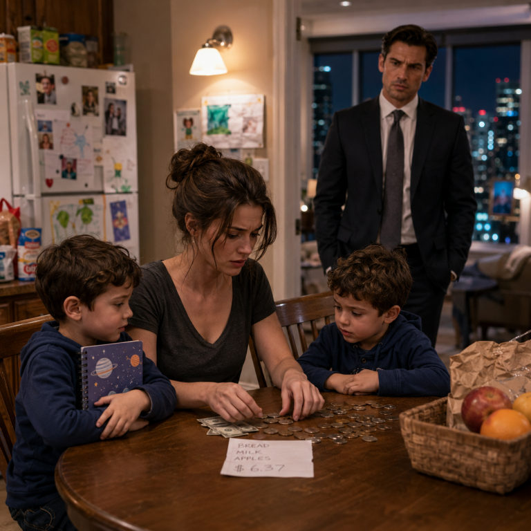 He Saw His Ex-Wife Counting Coins to Feed Twin Boys… Never Knowing They Were His Sons—and Walked Away from the Deal That Would Have Made Him a King