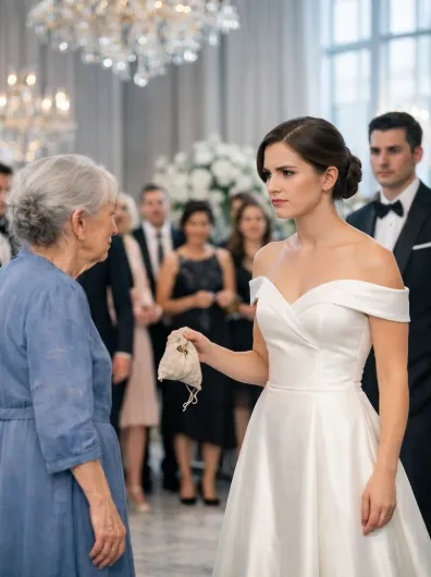 She Threw Her Grandmother Out for Bringing Walnuts to a Luxury Wedding. Two Days Later, What She Found Inside That Worn Little Bag Brought Her to Her Knees
