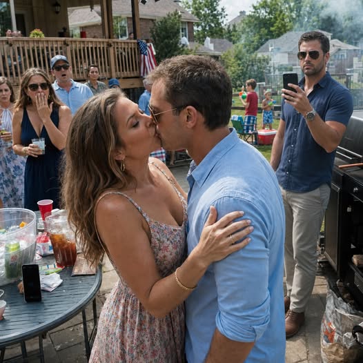At the family BBQ, I kissed my old flame right in front of my husband and laughed, “It’s just a game. If you’re that weak, go ahead and file for divorce.” My husband didn’t scream, didn’t beg, didn’t make a scene — he simply saved the video, waited for it to spread through every group chat, and then did exactly what I had dared him to do.