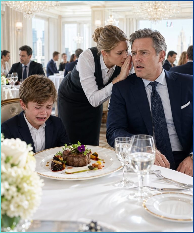 The billionaire’s son cried into a $300 dinner, then a waitress whispered the truth his father paid millions not to hear.