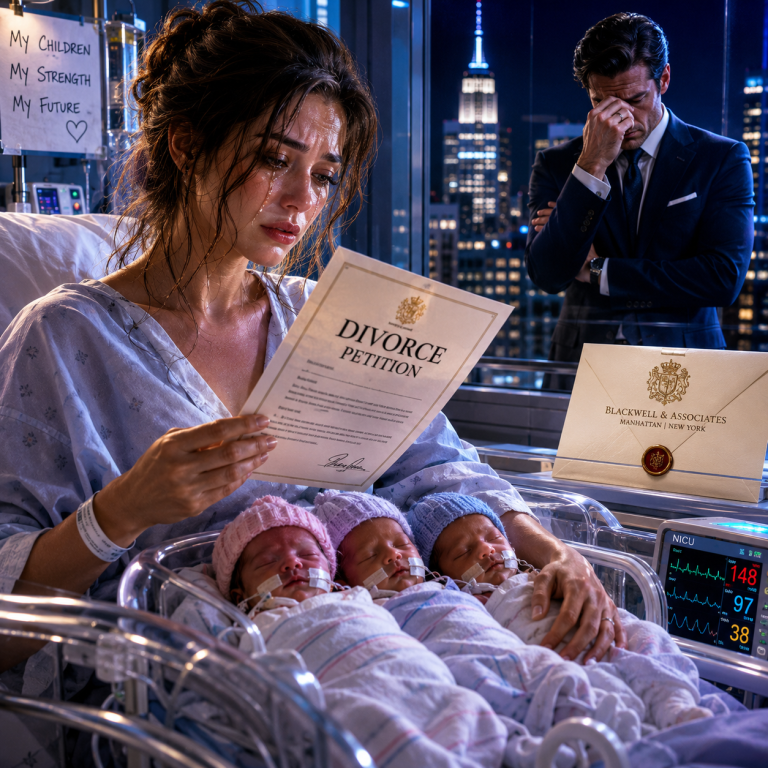 He Sent Her Divorce Papers at the Hospital… But Her 3 Babies Already Owned Everything