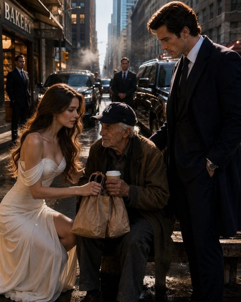 I Bought Bread for a Homeless Man Outside a Bakery—Then His Billionaire Son Shut Down the Whole Block