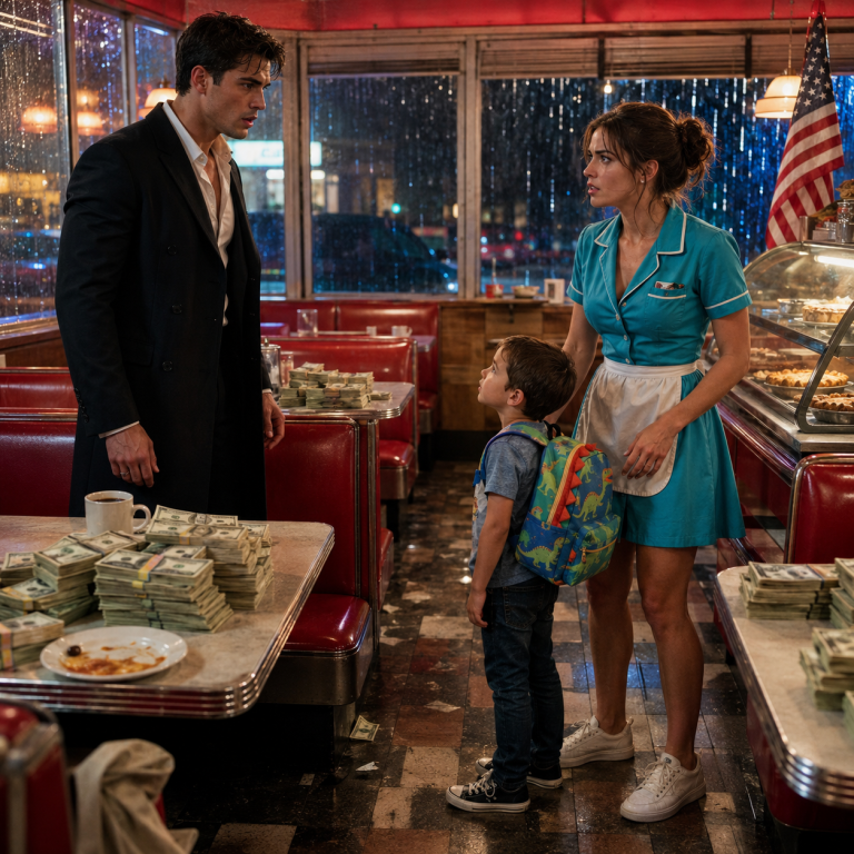The Mafia Boss Bought Every Table In The Diner To Humiliate A Single Mom, Then Her Son Asked One Question That Broke Him