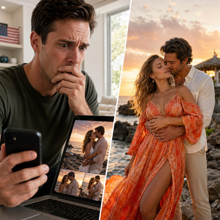 : My Wife Said She Was Taking A Solo Meditation Weekend — Then The Retreat Photographer Sent Me Their Sunset Couples Portraits