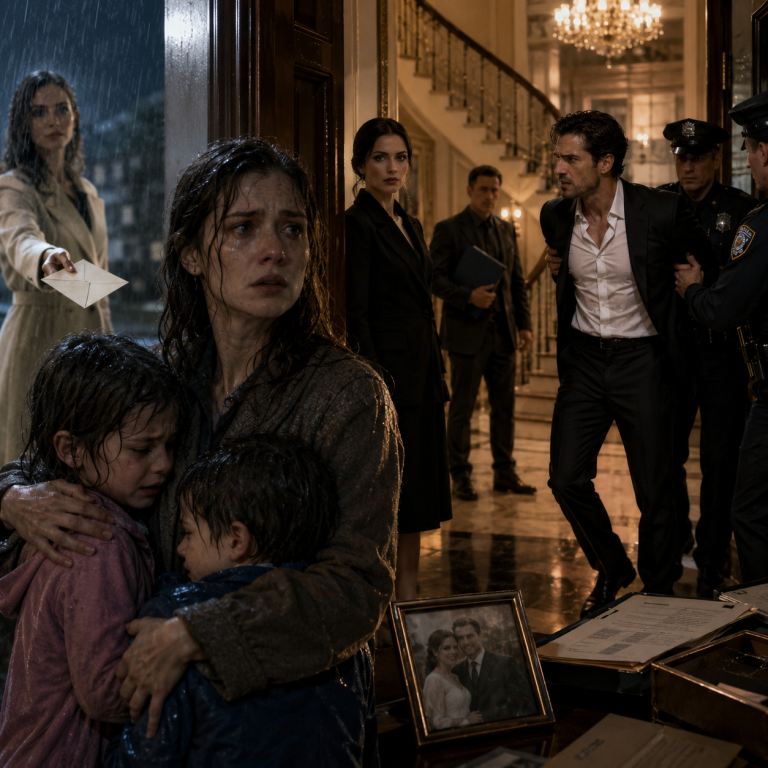 He threw her into the rain and thought the story was over. Three days later, she opened the door and walked into a truth so devastating it changed everything.