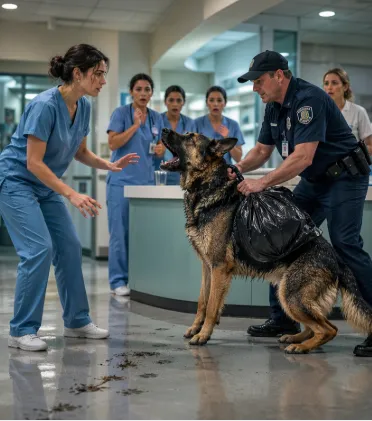 The Dog Came Through the Hospital Doors Carrying a Black Bag. No One Knew He Was Delivering the Truth They Had Buried Years Ago