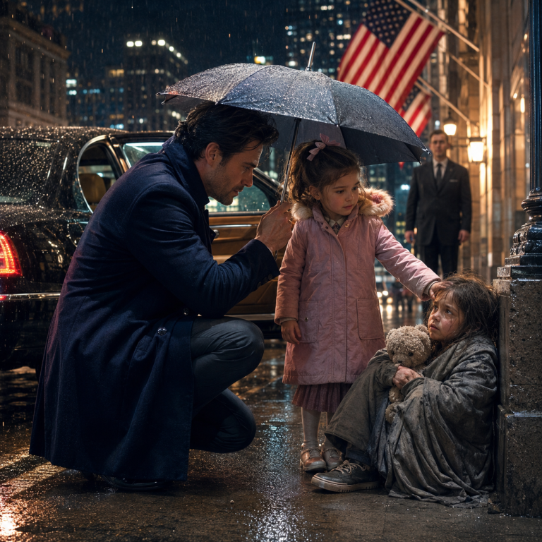 LITTLE GIRL ASKS BILLIONAIRE DAD TO ADOPT HOMELESS GIRL — What he does next shocks everyone