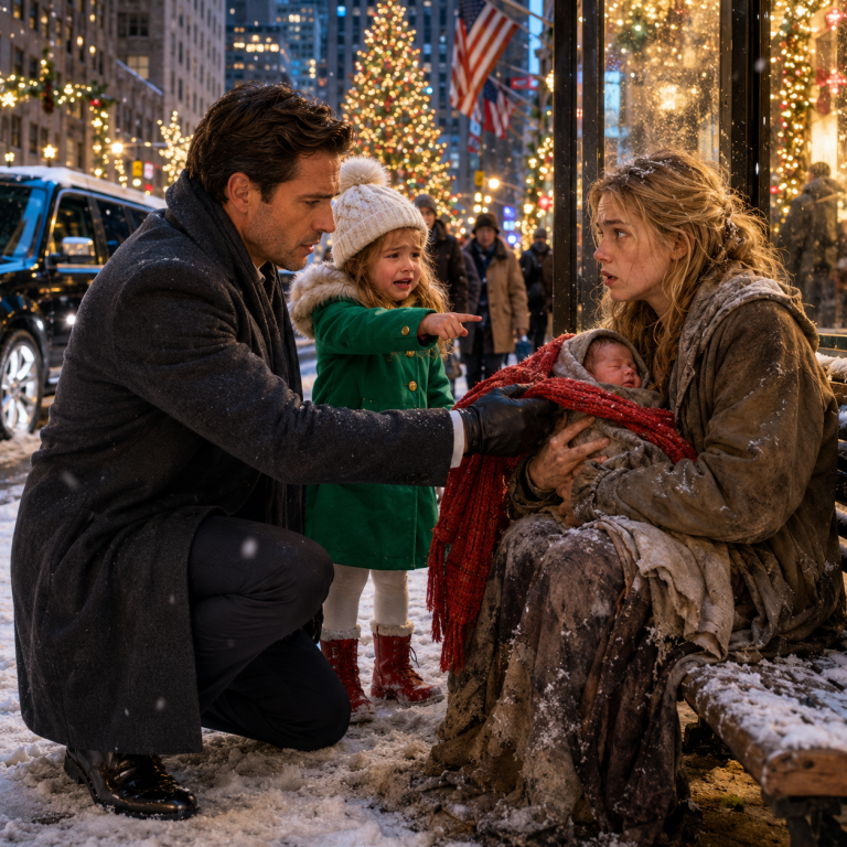 “Daddy, Her baby is freezing!”-How a CEO single dad and his little girl saved a homeless mother