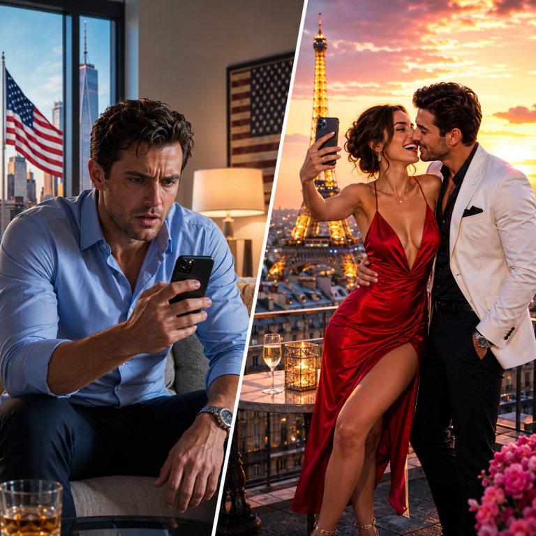 she jokingly sent me a selfie with her ex during their girls trip to paris… I replied with divorce