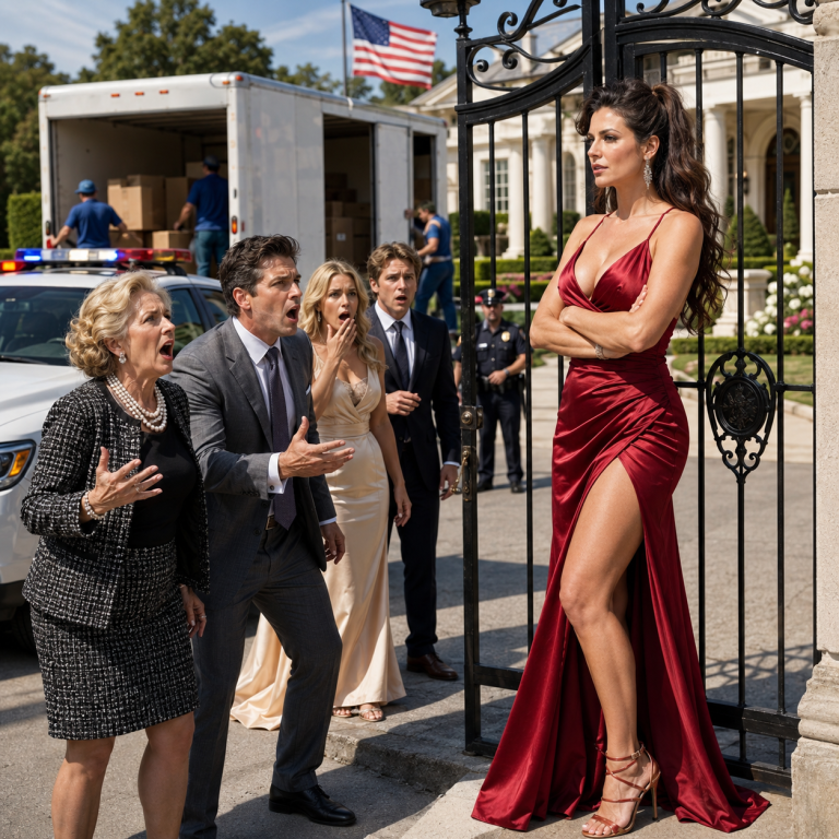 Minutes after the divorce was finalized, my ex-husband’s mother arrived at my house with two moving trucks and said, “Open the gate. This house belongs to us now.”