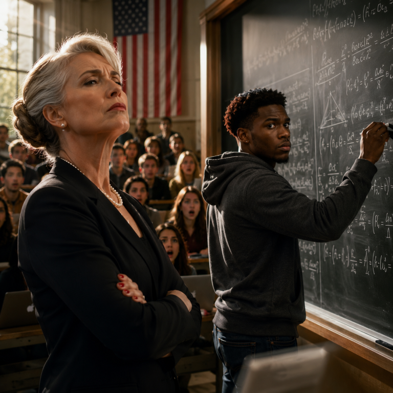 Prof Mocks Black Student With “Unsolvable” Equation — No Clue He’s a Math Genius, Big Mistake