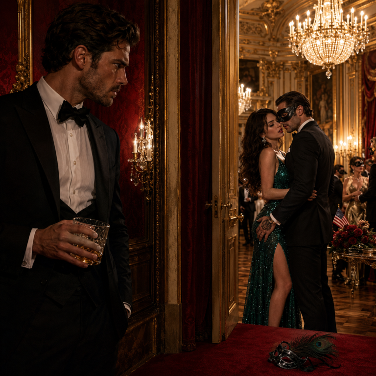 The Terrifying Secret Behind the Peacock Feather Mask: A Lust-Fueled Betrayal Orchestrated by My Aristocratic Wife at Château de Chantilly