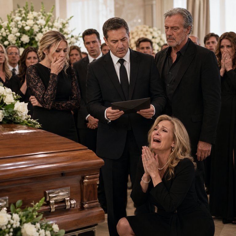 My Mother-in-Law Threw Me Out of My Own Husband’s Funeral Because I Wasn’t in the Will—But When the Lawyer Opened the Final Envelope, She Dropped to Her Knees Beside the Coffin