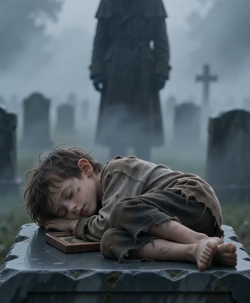 THE BOY SLEEPING ON HIS MOTHER’S GRAVE