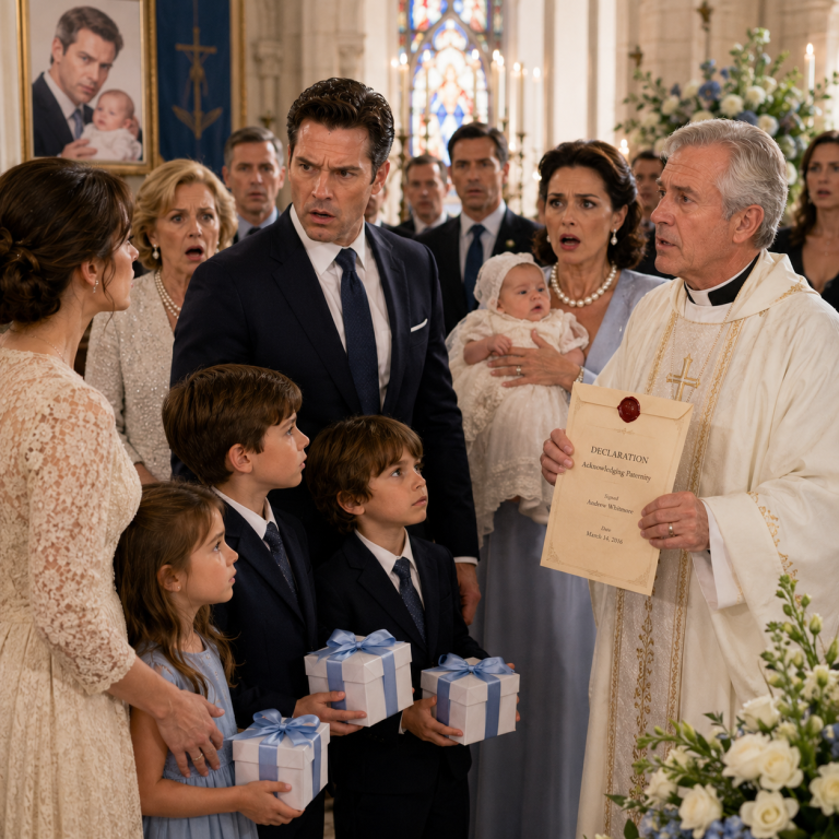 The Man Who Abandoned Me While I Was Pregnant Invited Me to His New Baby’s Christening So I Could See the Son I Never Gave Him—Then My Four Children Called Him “Daddy” in Front of the Entire Church