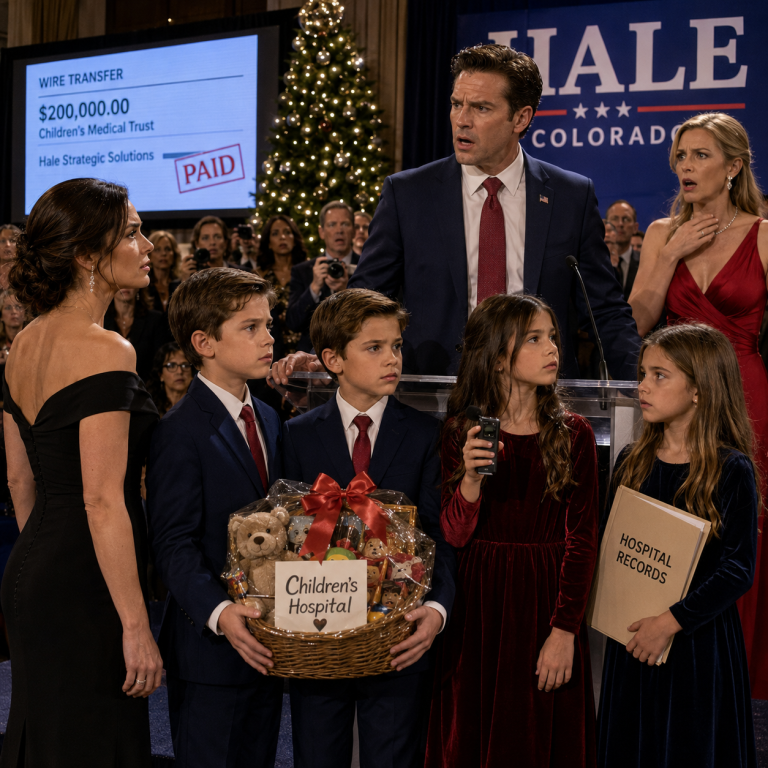 My Ex Invited Me to His Christmas Campaign Gala to Mock the “Barren Wife” He Left Behind—Then Four Children With His Face Walked Onto the Stage During His Family Values Speech