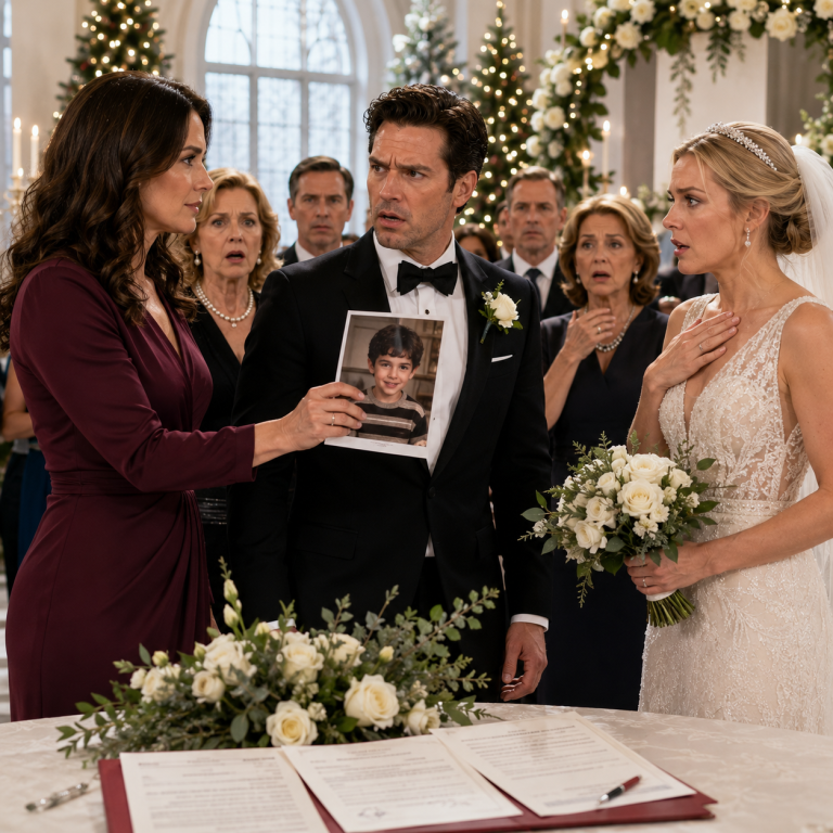 My Ex-Husband Invited Me to His Christmas Wedding So His Bride Could Watch Him Reject His “Childless” Former Wife—Then Four Little Girls Walked Down the Aisle Carrying His Childhood Photograph