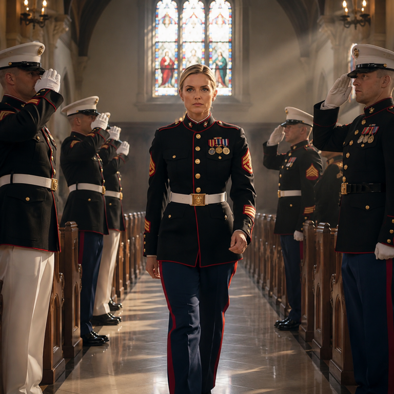 My Family Begged Me Not to Wear My Military Uniform to My Brother’s Wedding. They Said It Would Be “Embarrassing” and Distract From the Bride. But When I Walked Into the Church in Full Dress Blues, 120 Guests Went Silent… Then 20 Marines Stood Up at Once and Changed Everything.