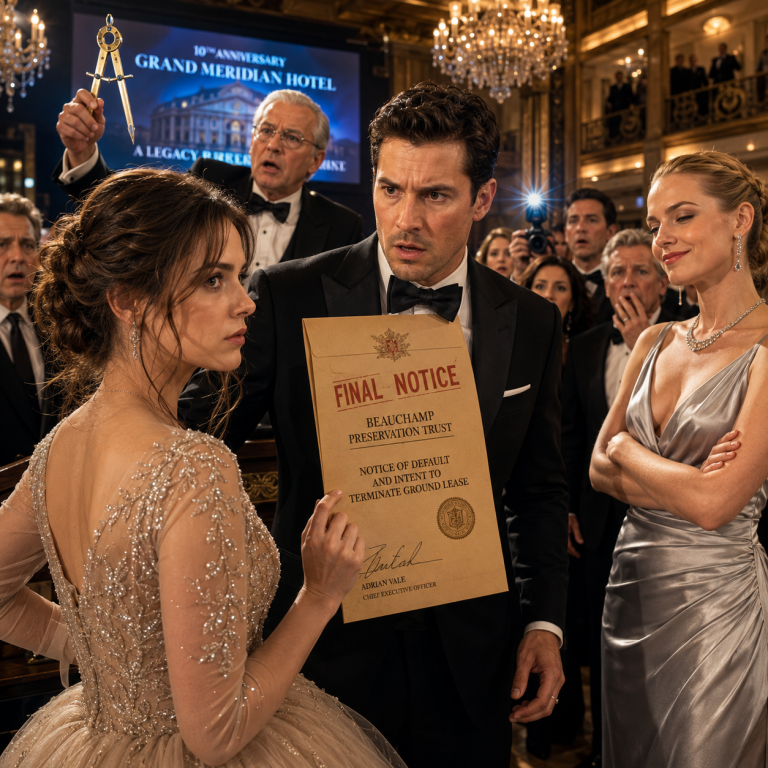At His Hotel’s Anniversary Gala, a Billionaire Called His Wife “Our Event Coordinator”—Then the Architect onstage Thanked Her as the Building’s True Owner