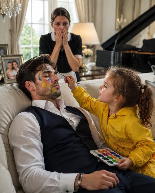 “Billionaire Pretended to Sleep to Test His Maid’s Toddler Girl — What She Did Left Him in Tears”