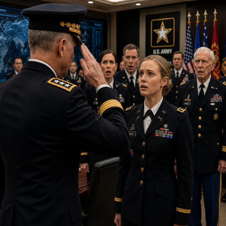 “EVERYONE LAUGHED WHEN MY SISTER MOCKED MY ARMY CAREER… UNTIL THE GENERAL WALKED STRAIGHT TO ME