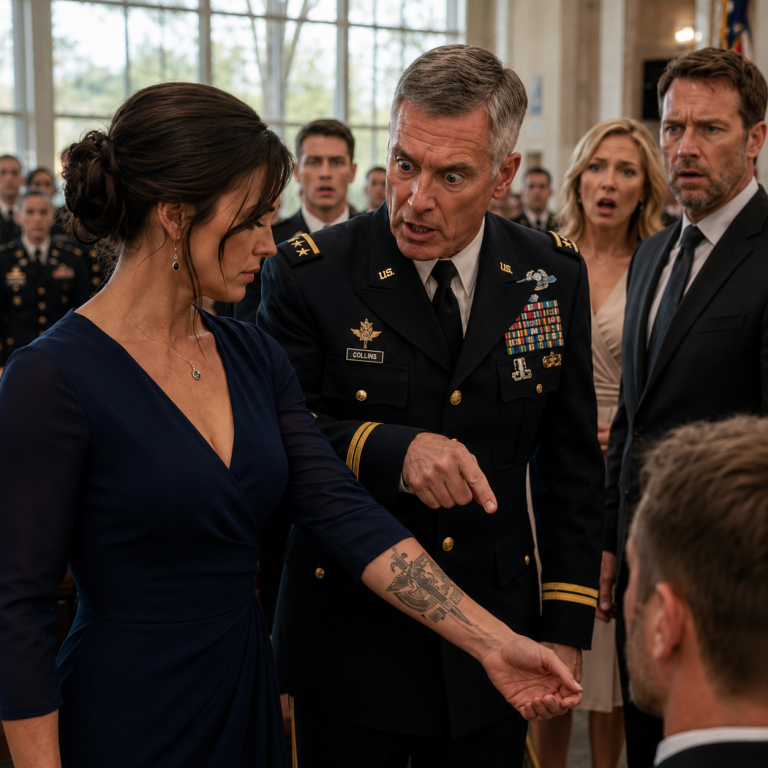 The Woman in the Back Row Was Not Supposed to Be Remembered. But One Tattoo Made an Entire Army Hall Go Silent.