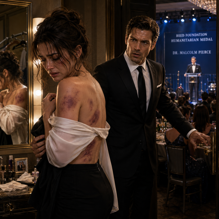 THE BILLIONAIRE WALKED INTO THE WRONG ROOM—AND SAW THE BRUISES HIS PERFECT GUEST HAD LEFT ON ME