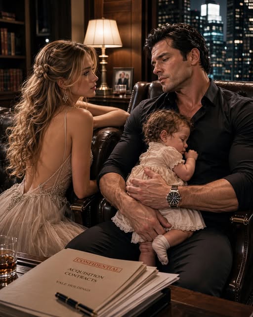 I walked into my boss’s office expecting to be fired for bringing my daughter to work, but instead I found the coldest billionaire in Chicago asleep with my little girl safely tucked against his chest. He believed he was simply comforting a frightened child. I had no idea he was about to discover a secret that would shatter everything he thought he knew about his own family. Neither of us could have imagined that one innocent name would change both our lives forever.