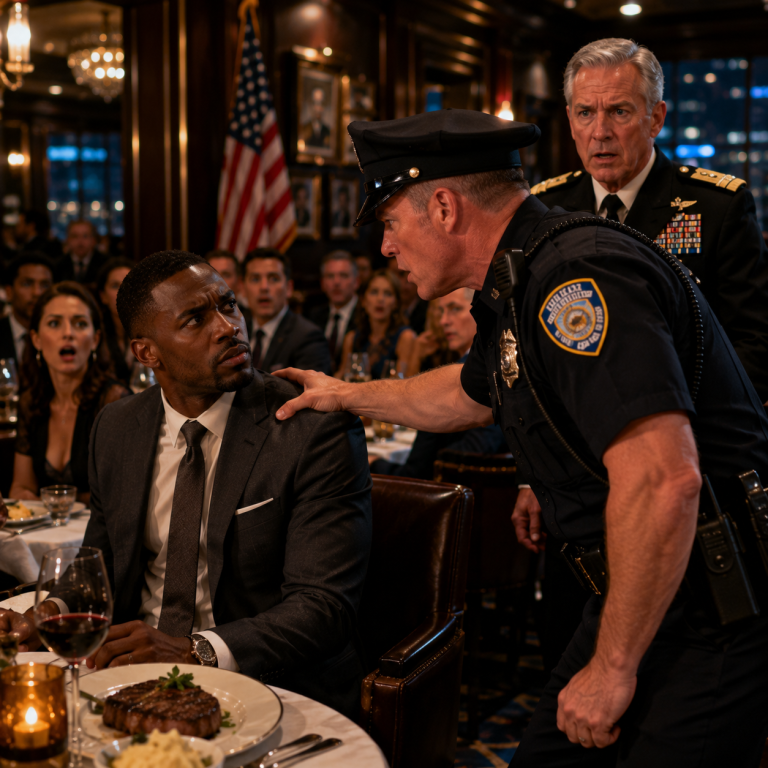 Cop Tries to Arrest a Black Man at Dinner — Then His Admiral Stands Up Behind Him