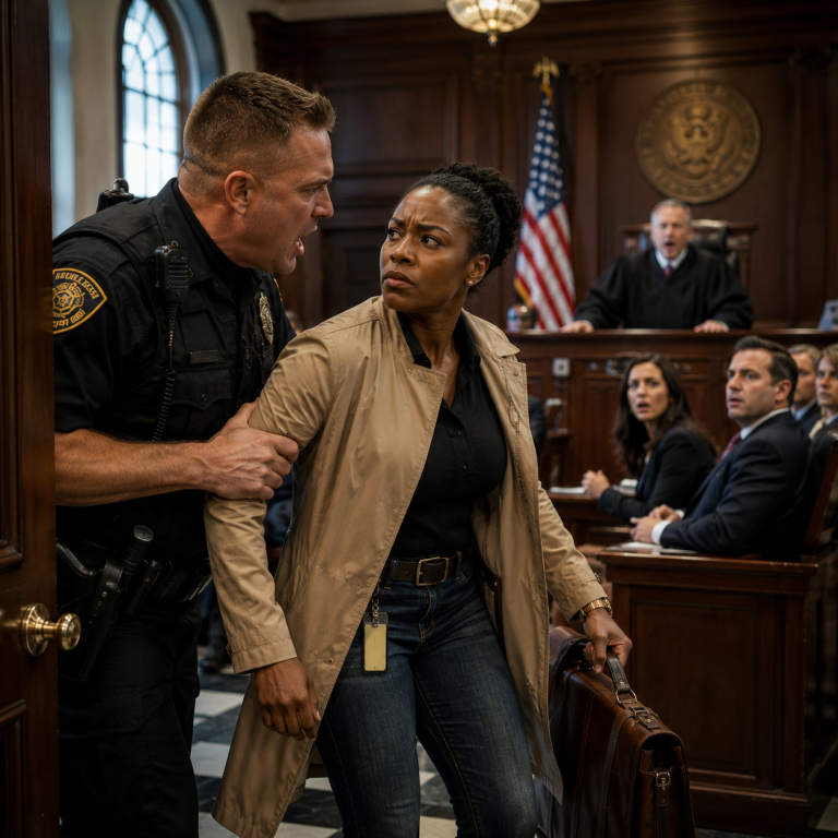 Cop Tries to Kick Out a Black Woman — Then the Judge Calls the Court to Order