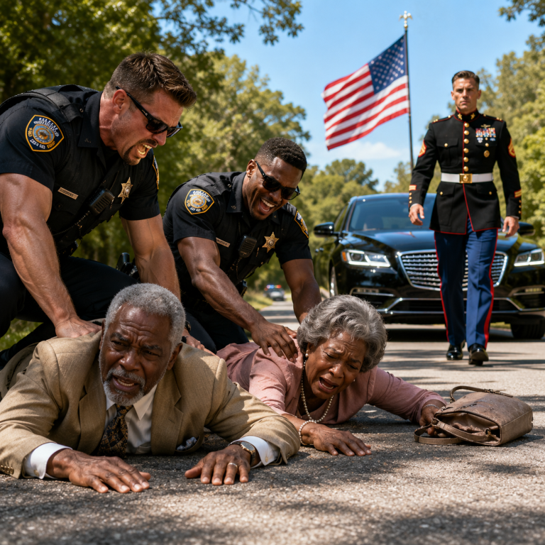 Racist Cops Accuse Black Grandparents of Theft — Until Their Marine Son Pulls In