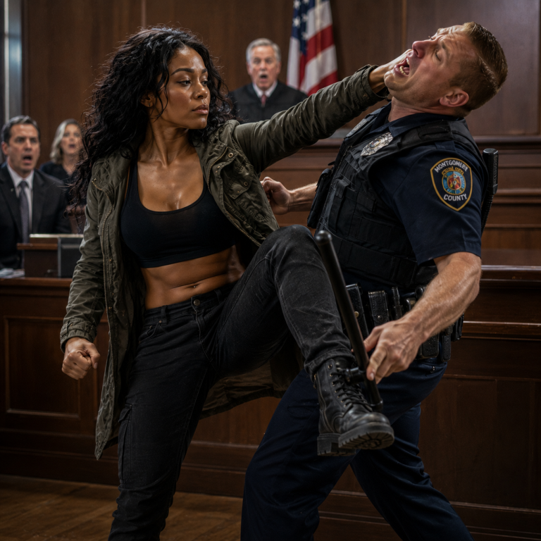 Racist Cop Assaults Black Navy Seal In Courtroom — Instantly Regrets It When She Fights Back