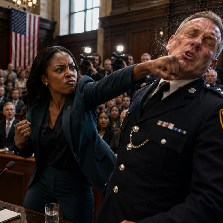 Cop Slapped a Black MP in Court — But Within Seconds, She Knocked Him Out Cold
